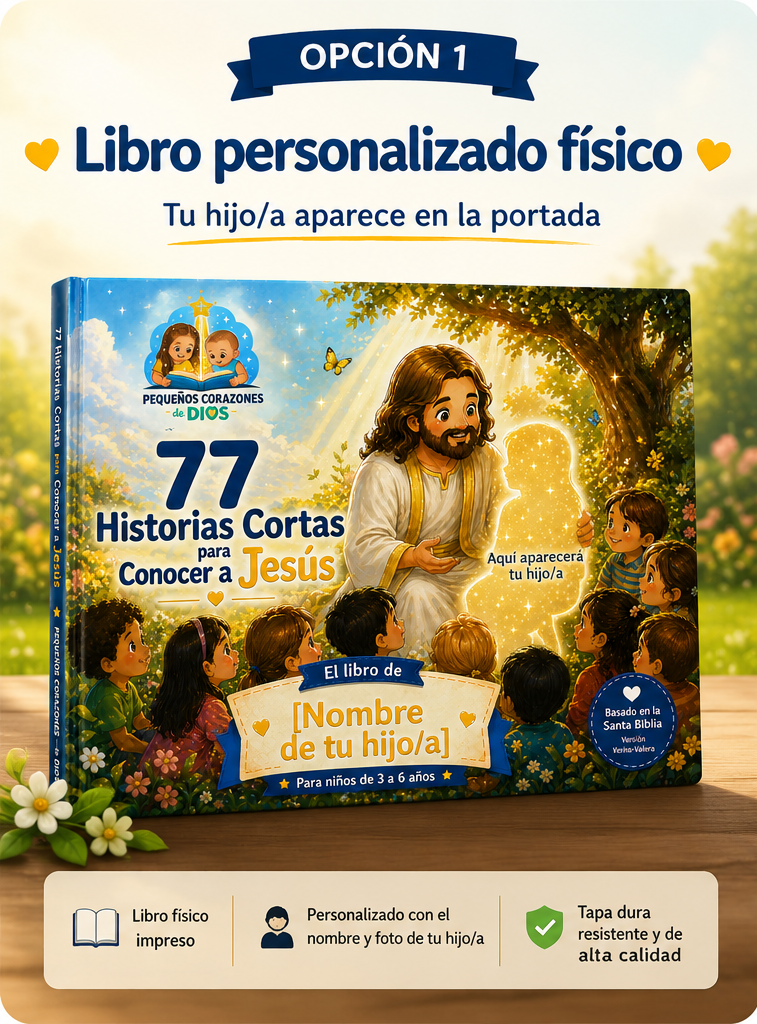 77 Historias Cortas para Conocer a Jesús — Libro Personalizado
