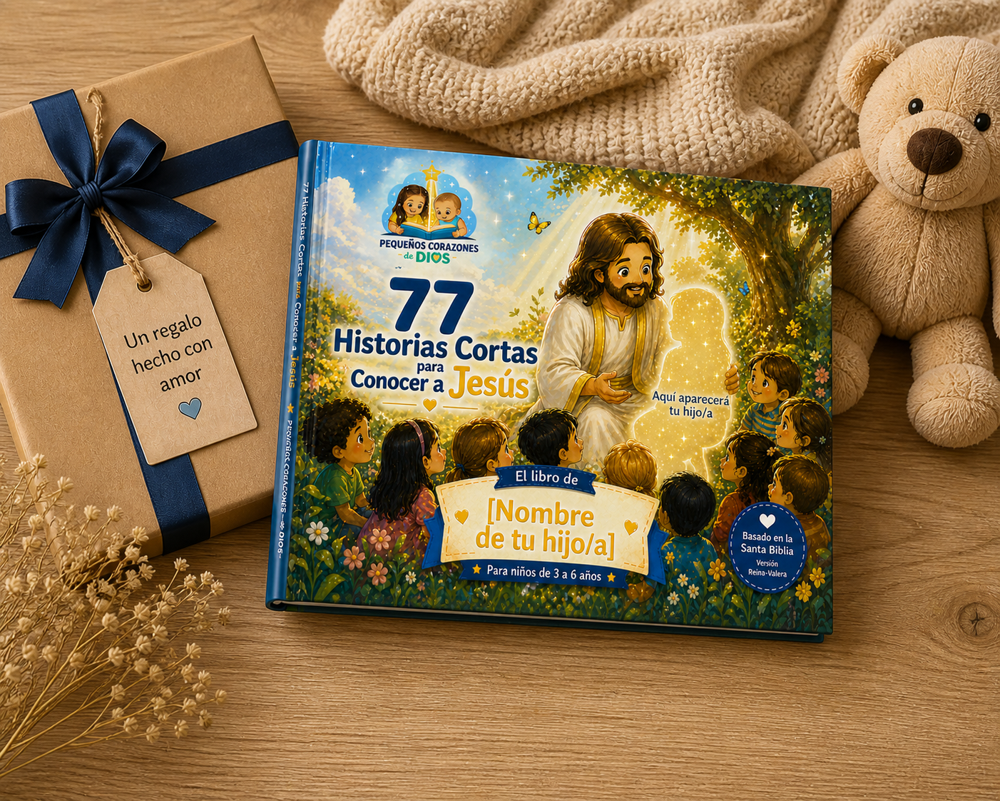 77 Historias Cortas para Conocer a Jesús — Libro Personalizado