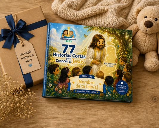 77 Historias Cortas para Conocer a Jesús — Libro Personalizado